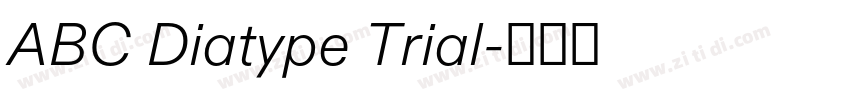 ABC Diatype Trial字体转换